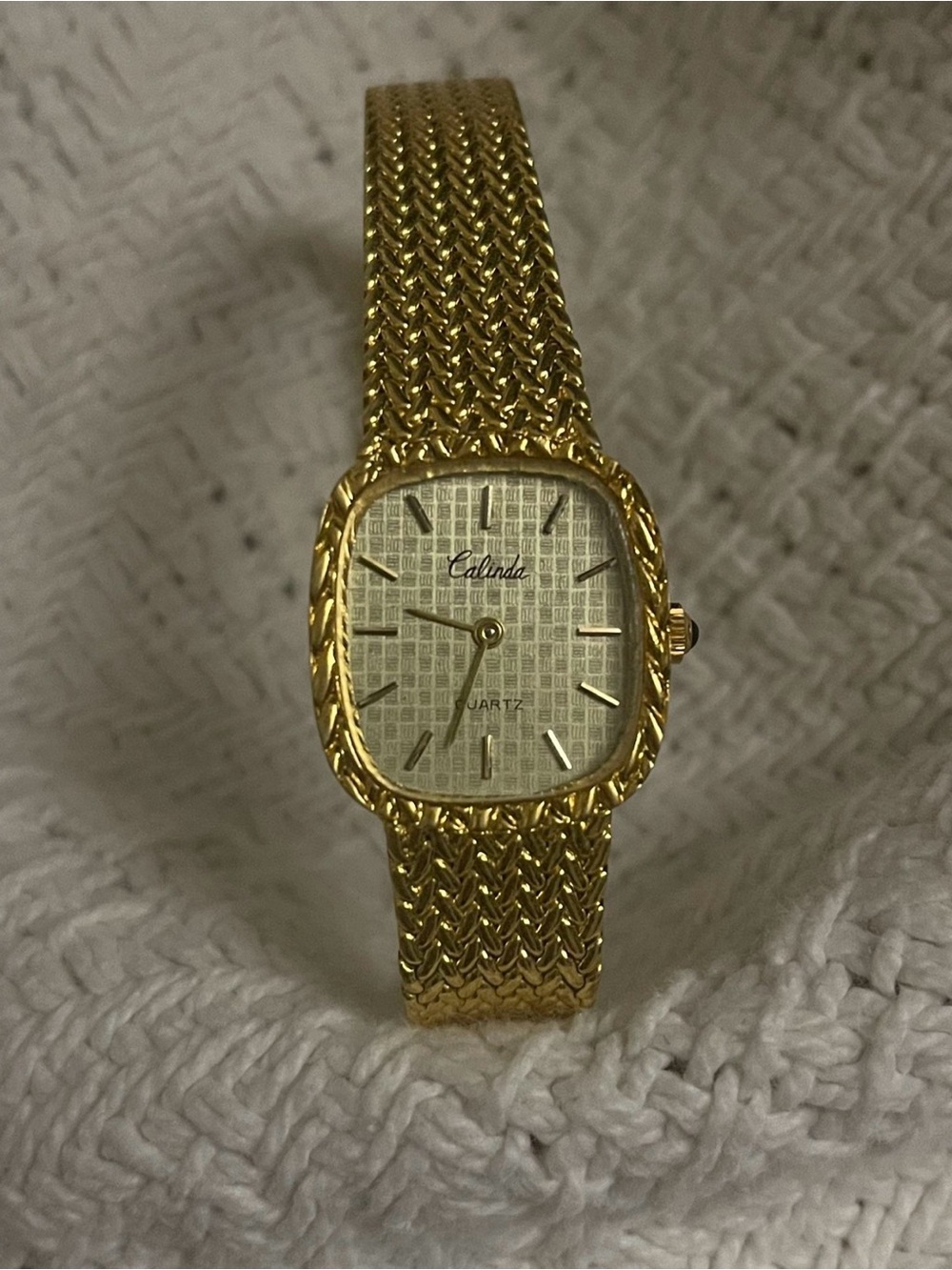 Gold-Tone Women's Mesh Bracelet Watch